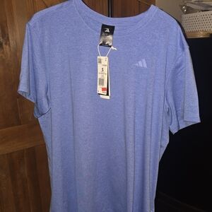 Adidas Men's Light Blue Short Sleeve Tee